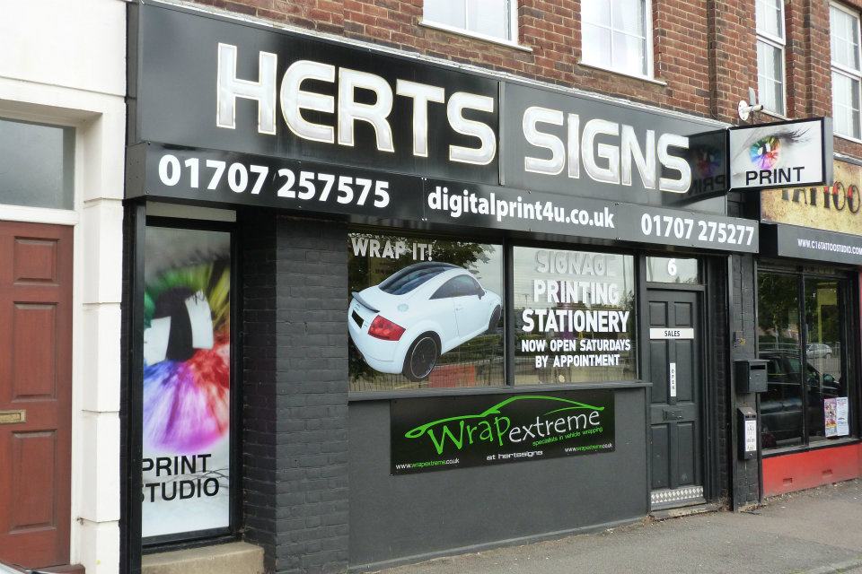 Herts Signs - Signage and Printing Services in Hertfordshire